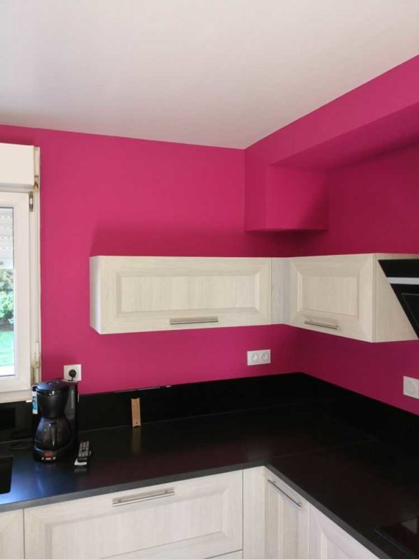 Peinture interieure mur plafond boiseries Loudeac Pontivy 8 - Cuisine